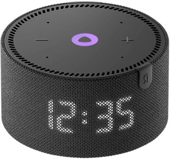 Умная колонка Яндекс Станция Мини Плюс (с часами) чёрная