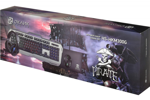 Игровой набор OKLICK HS-HKM300G Чёрный 1